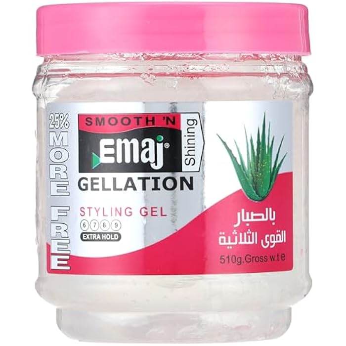 Emaj Styling Hair Fixative Gel - 510 gm (Transparent) - Image 1